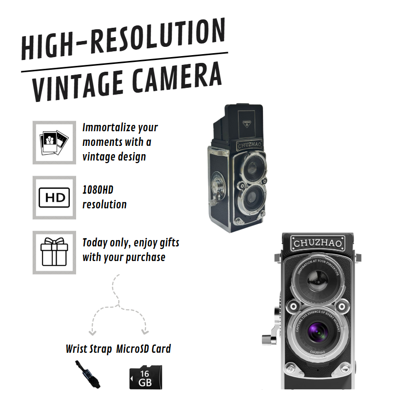 Mini Vintage Camera 1080HD